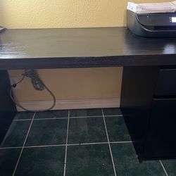 IKEA Malm black desk
