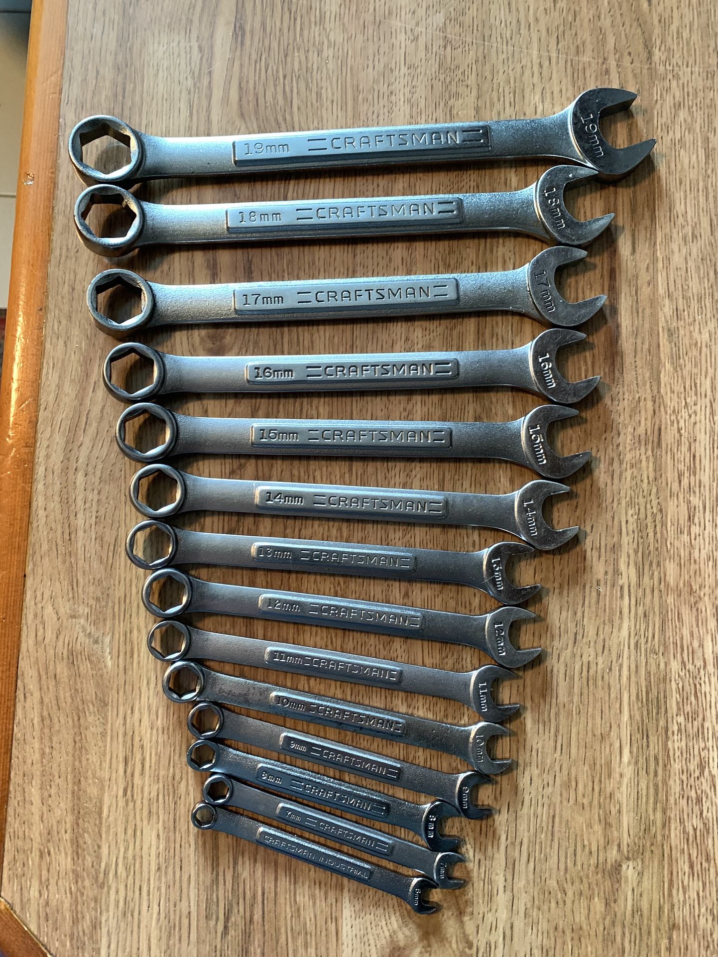 Vintage Craftsman metric wrench set