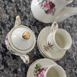 Porcelain Miniature Tea Set