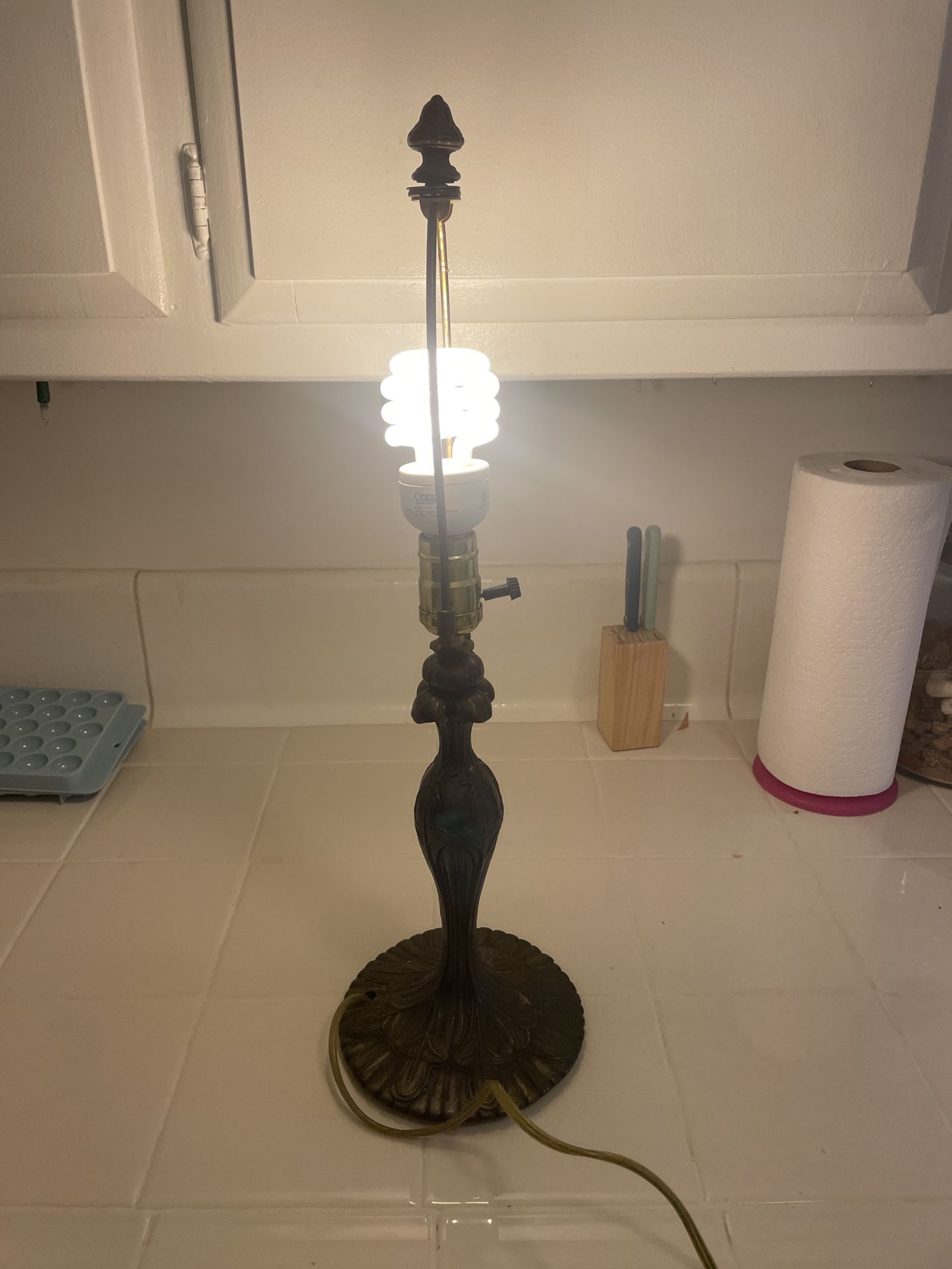 Antique Table Lamp Base Tiffany Style