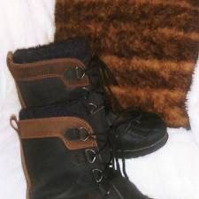 Khombu Mens Snow Boots size 8 Steel Shank or Women size 10