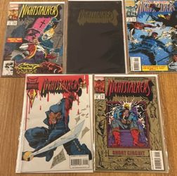 Marvel Nightstalkers Comic Lot #1–4, 7, 10–12, 15 | Blade | Midnight Sons | 9 Issues