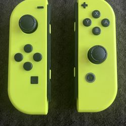 Neon Yellow Discontinued Joycon Switch Nintendo