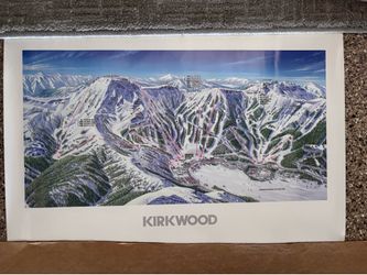 Vintage 1980 Kirkwood Ski Map