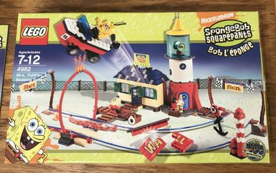 LEGO 4982 Spongebob Squarepants Mrs. Puff’s Boating School COMPLETE with Box and Instructions manual 395 pieces