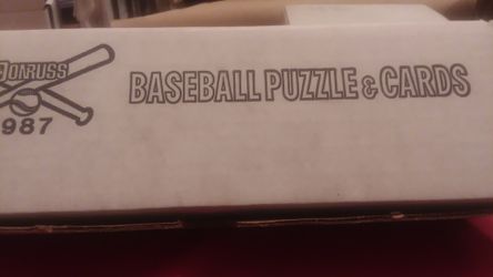 1987 Factory Set Of Donruss Baseball And Puzzle Cards
