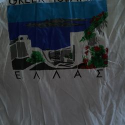 Vintage Unisex Greek Islands Greece Greek T-Shirt Imported $15 each or 2 for $20 (Mix & Match) (2 available) 