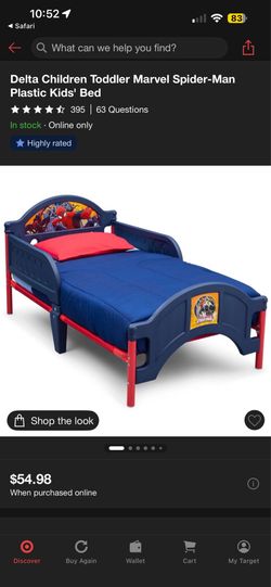 Spider man Toddler bed