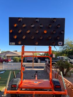 Wanco W|ECO 25-Light Solar Arrow Board Trailer – $4,500 OBO