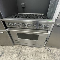 Viking 36” Dual Fuel Range In Stainless Steel Used 7 Series 