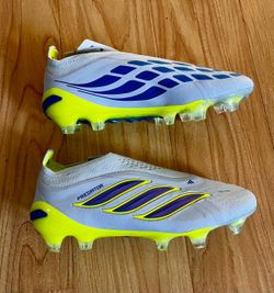 🔥🔥Adidas Predator Elite Laceless FG “Ice Cold Precision Pack” Soccer Cleats - Size 4