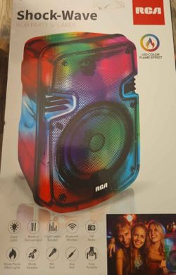 RCA Shock Wave RGB Party Speaker