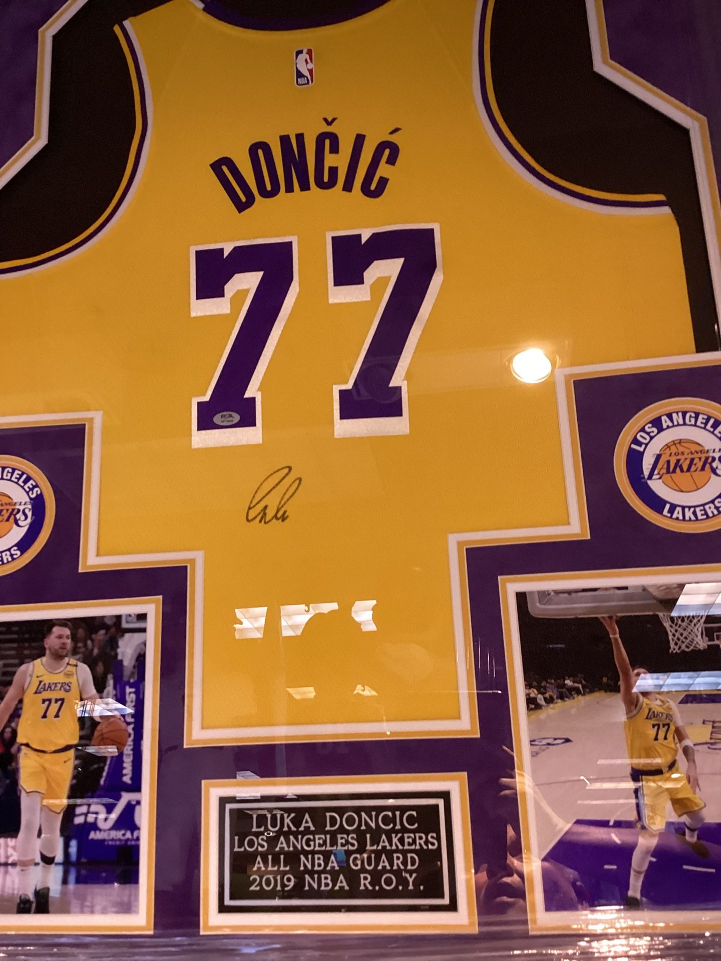 Los Angeles Lakers Luka Doncic Autographed Jersey