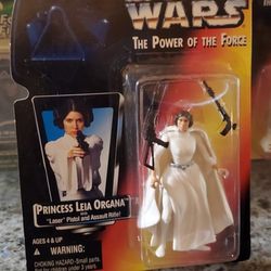 STAR WARS The Power of the Force PRINCESS LEIA ORGANA 3.75" Action Figure NEW