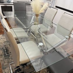 Dining table set with chairs