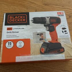 Black + Decker 20v Drill Driver Machine 