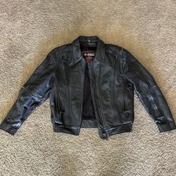 Women’s Small Classic Leather Jacket Black 
