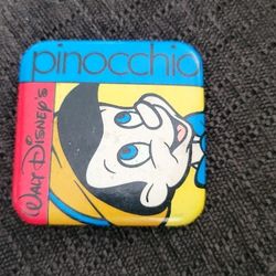 Pinocchio 2x2” Pinback Button, Disney Movie Pin Walt
VINTAGE OLDER WALT DISNEY PINOCCHIO BUTTON  PIN $7