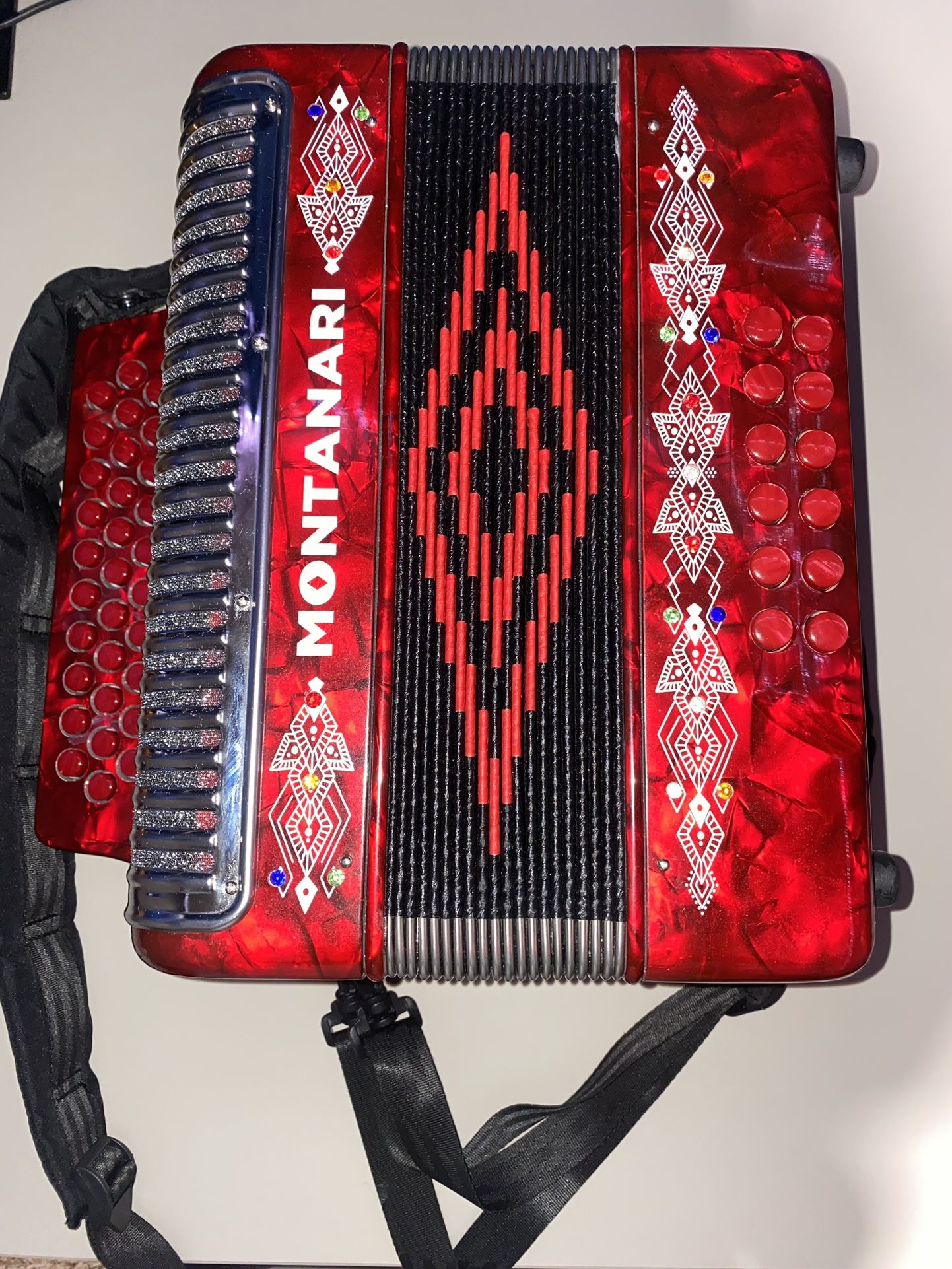 Montanari 3112 MG Accordion EAD Red