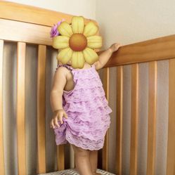 $0 Wood Baby Crib W/Mattress