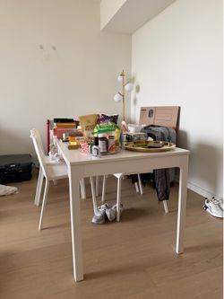 IKEA Dining Table with Four Chairs