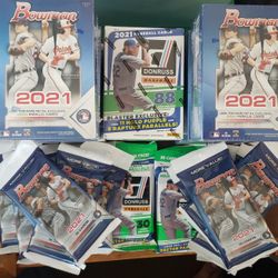 MLB Baseball BOWMAN & DONRUSS Fat Packs & Blasters Galore 