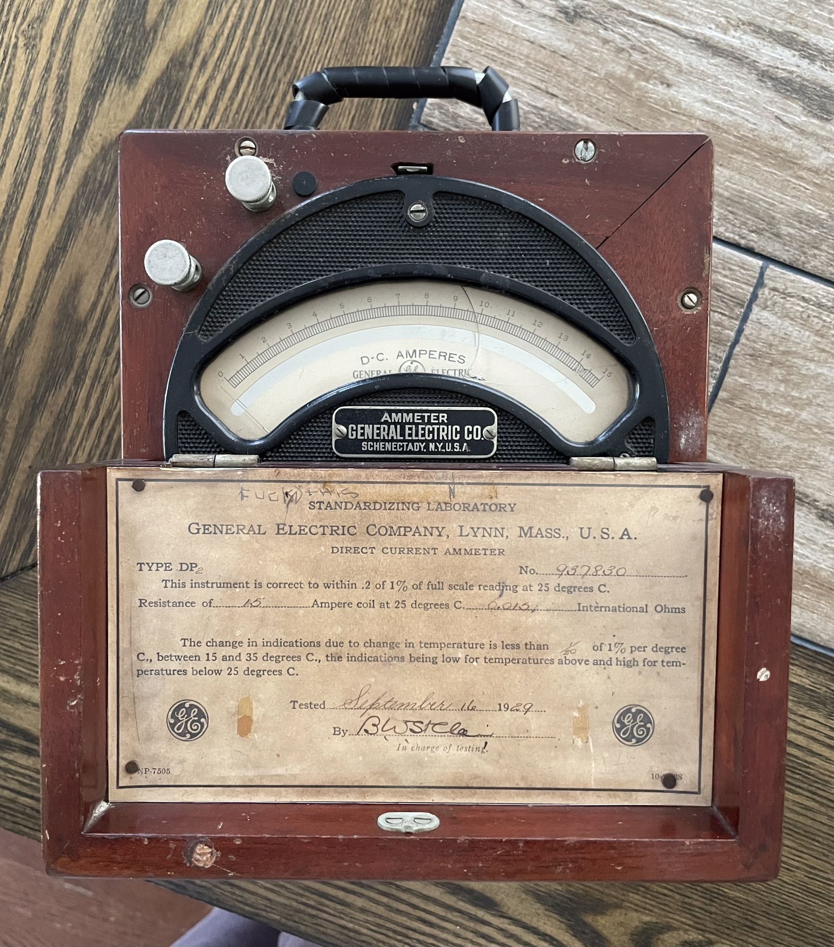 Antique General Electric Ammeter