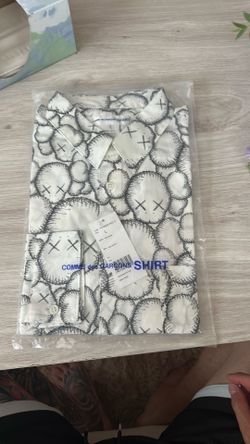 KAWS x Comme des Garçons Woven Button Up Shir