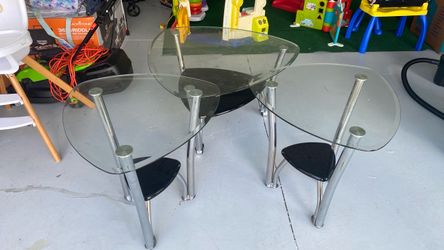 3 living room glass tables