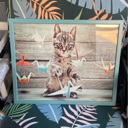 Kitten Playing Framed Picture 