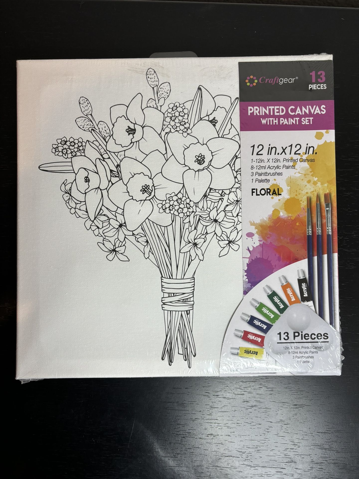 Printed Painting Canvas Floral Painting