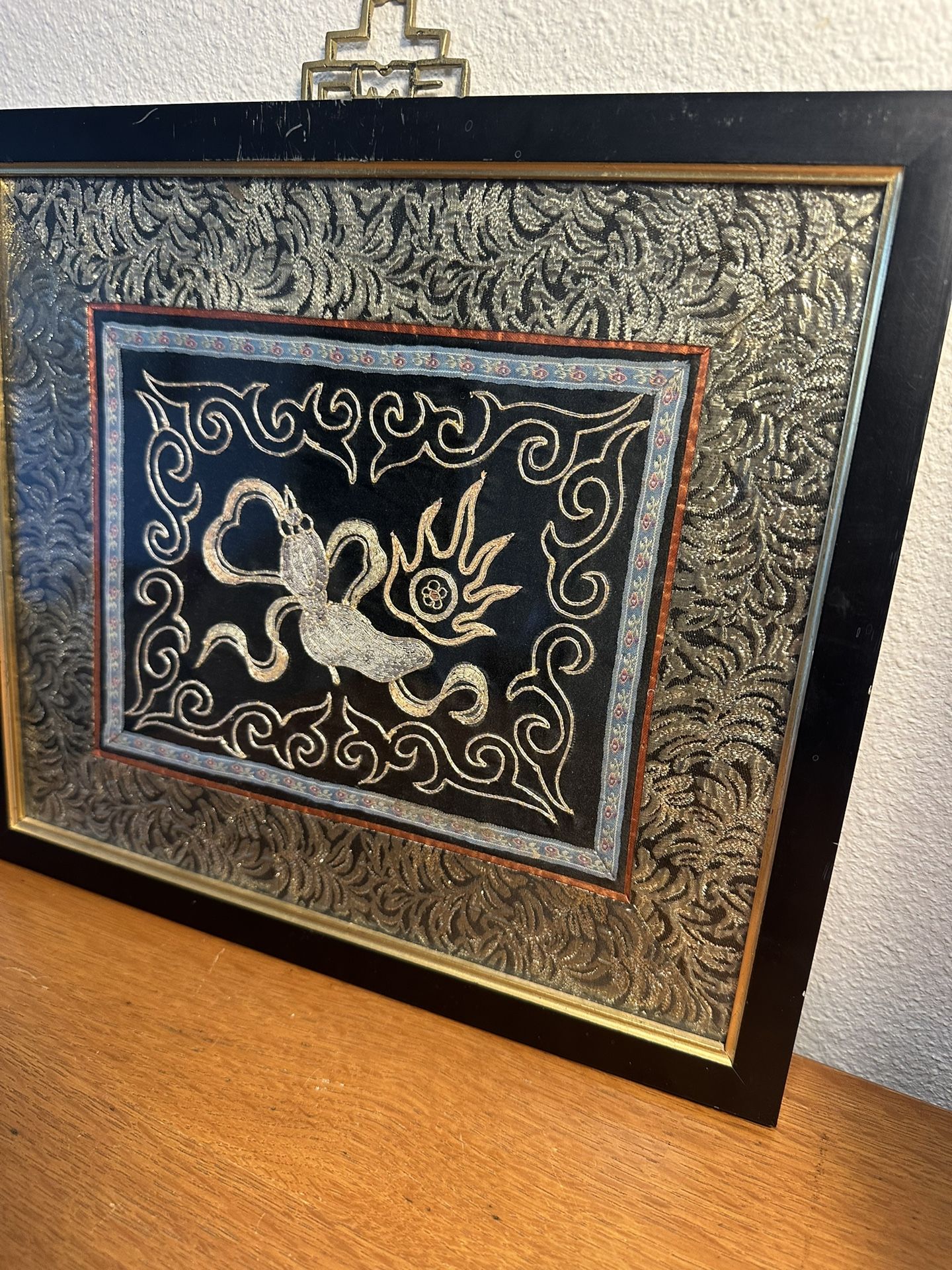 Vintage Chinese Embroidery Framed