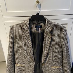 Hound Wool Blazer With Gold Piping From 