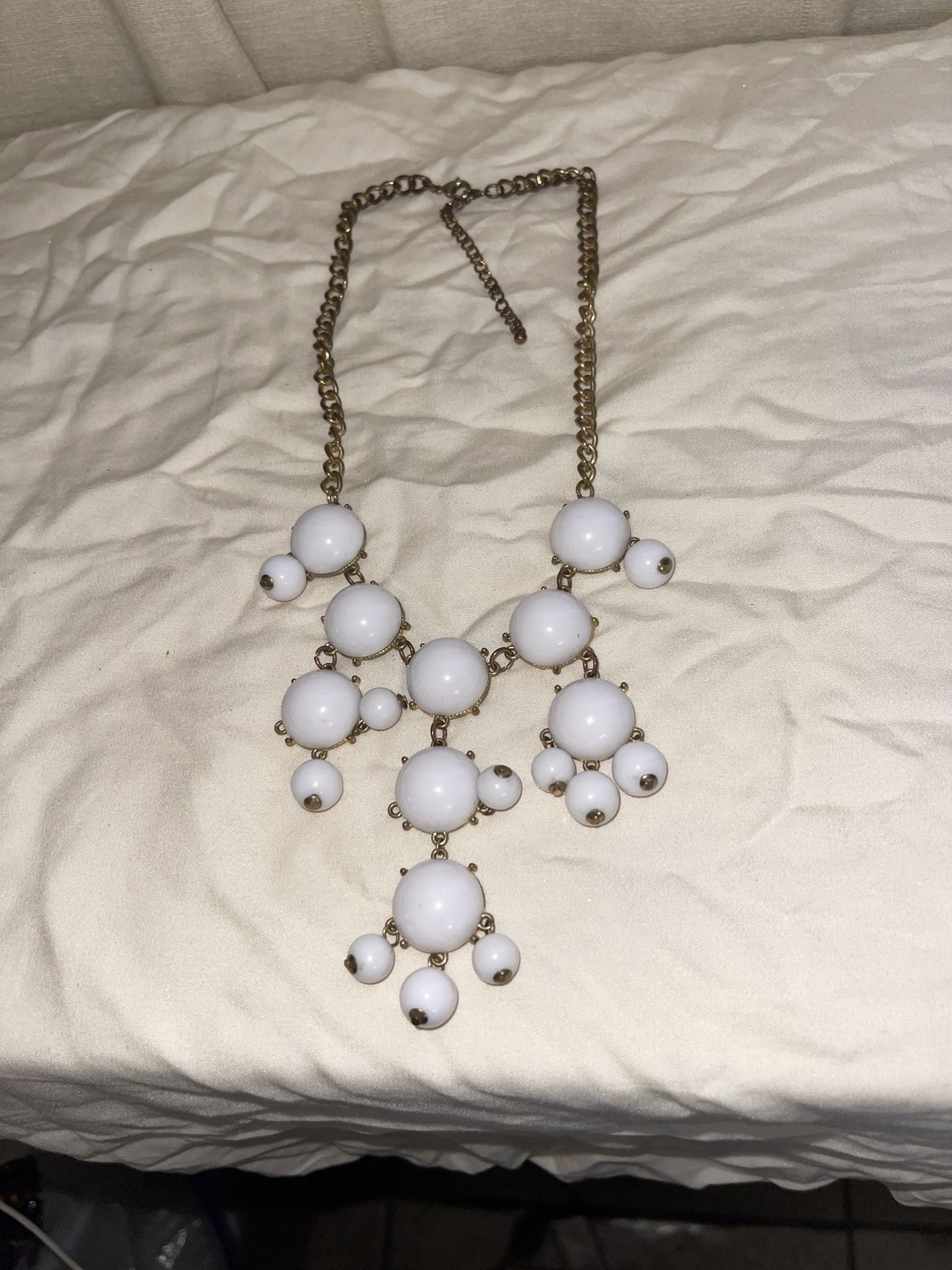 Vintage Pendant Necklace Choker Collar Dangling Beads