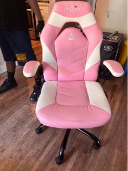 Pink computer chair