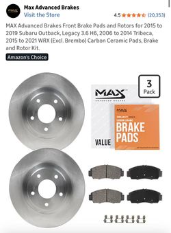 CAR PARTS | 2x ROTORS | SUBARU