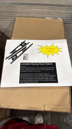 Lonestar Racing Rock Sliders Black Can-Am Maverick X3