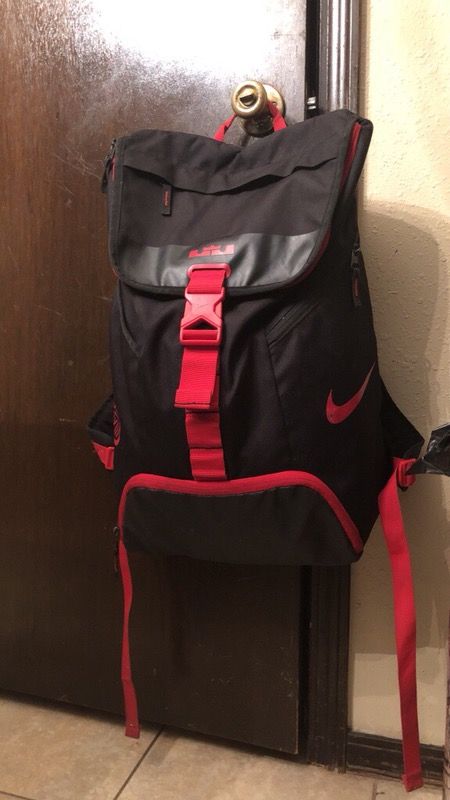 RED AND BLACK LEBRON BACKPACK