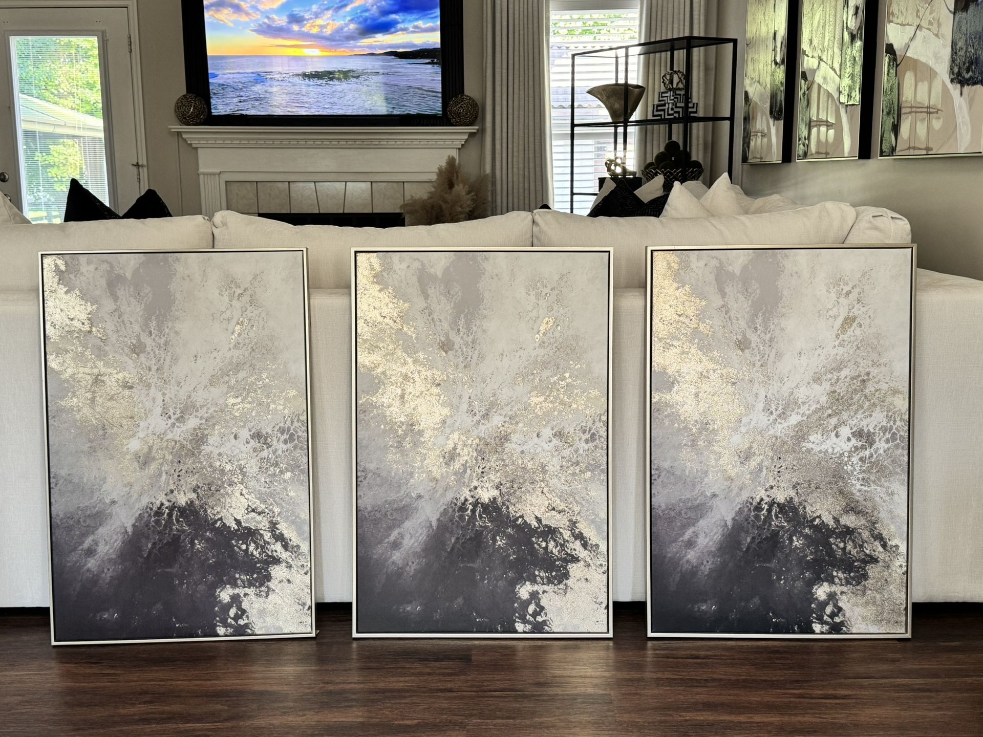Abstract Framed Canvas Wall Art