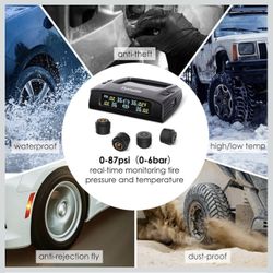 Tire Pressure Monitor with Solar Charge