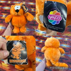 Heathcliff 1997 Vintage Orange Cat Plush Toy Stuffed Animal by Nanco 11”