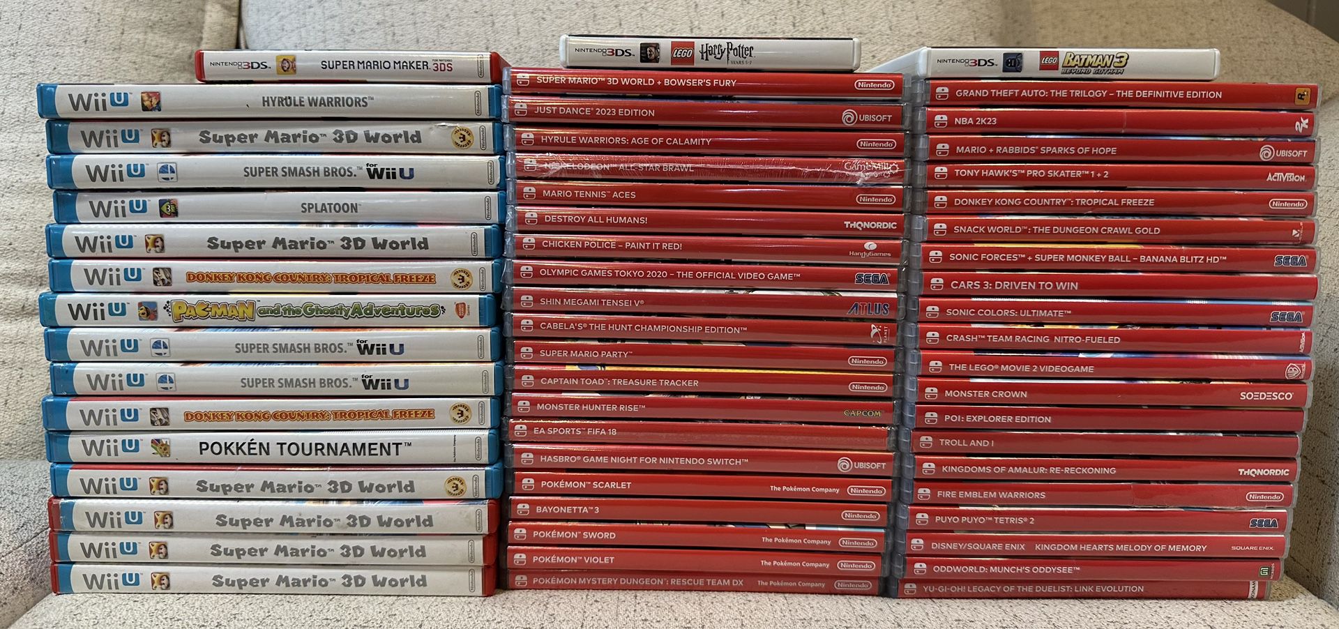 NINTENDO GAMEBOY 3DS WII U SWITCH GAMES AND ACCESSORIES FOR SALE! DIFFERENT GAMES HAVE DIFFERENT PRICES!!!