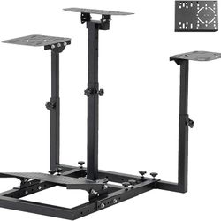 Multi-functional Racing Flight Simulator Cockpit Stand for Logitech for Thrustmaster Racing flight Devices, Stable Adjustable Flight Racing