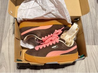 Puma Suede XL Sneakers Brown Pink Gum Sole