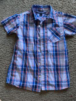 Tommy plaid shirt size 5