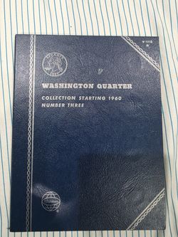 Lot of 10 Silver Quarters 90% - Washington Head w/ Whitman Book Folder