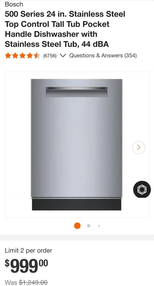 Bosch 500 Series Dishwasher