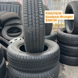 P265/70/18 Goodyear Semi New All Four 98 % TREAD LIFE | ❗Ask For Availability / Pregunta Por Disponibilidad ❗|