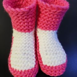 Baby Socks Hand Knitting  Foot Warmers Size  0  -9month 