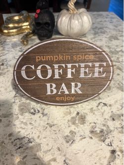Fall coffee bar sign